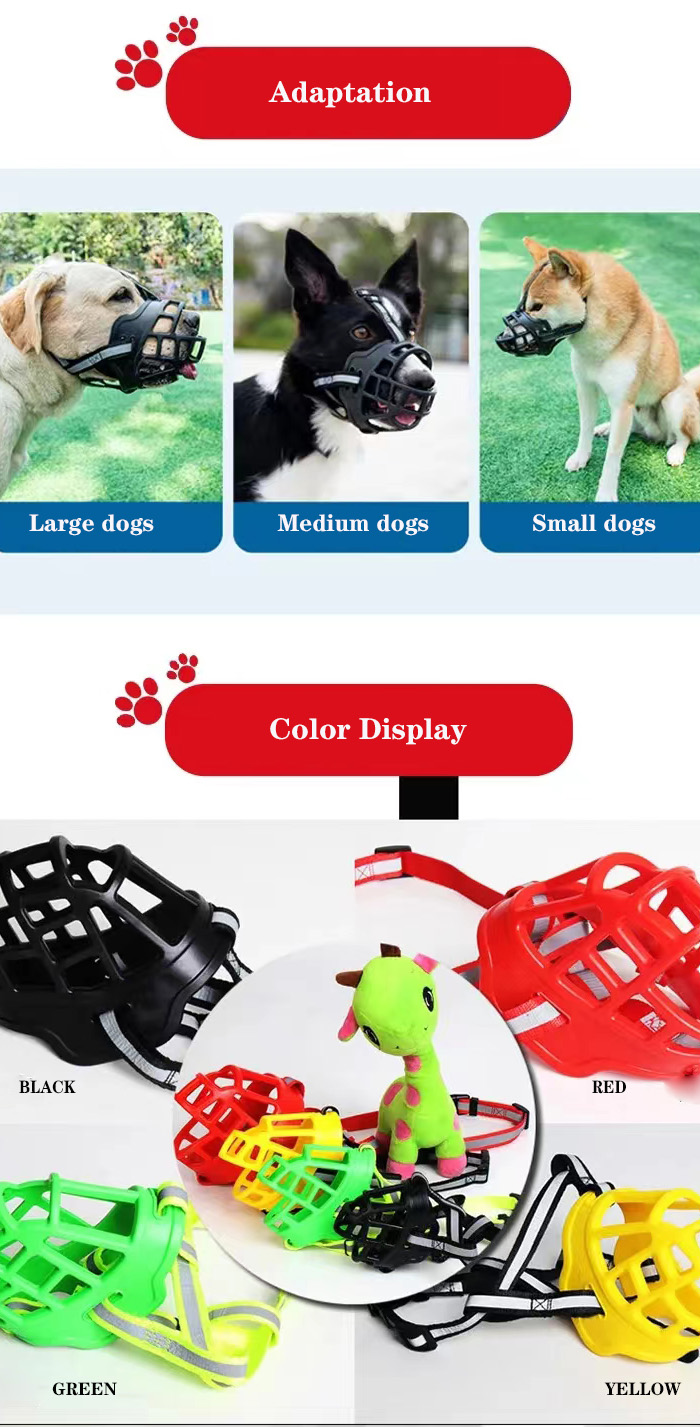 color dog muzzle